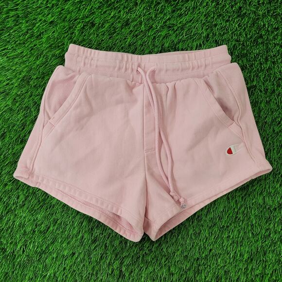 Champion Workout Shorts XS/S Pink Reverse-Weave - Picture 1 of 16